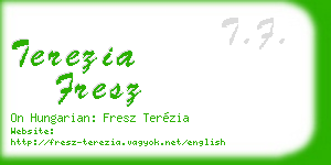 terezia fresz business card