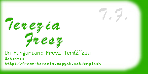 terezia fresz business card
